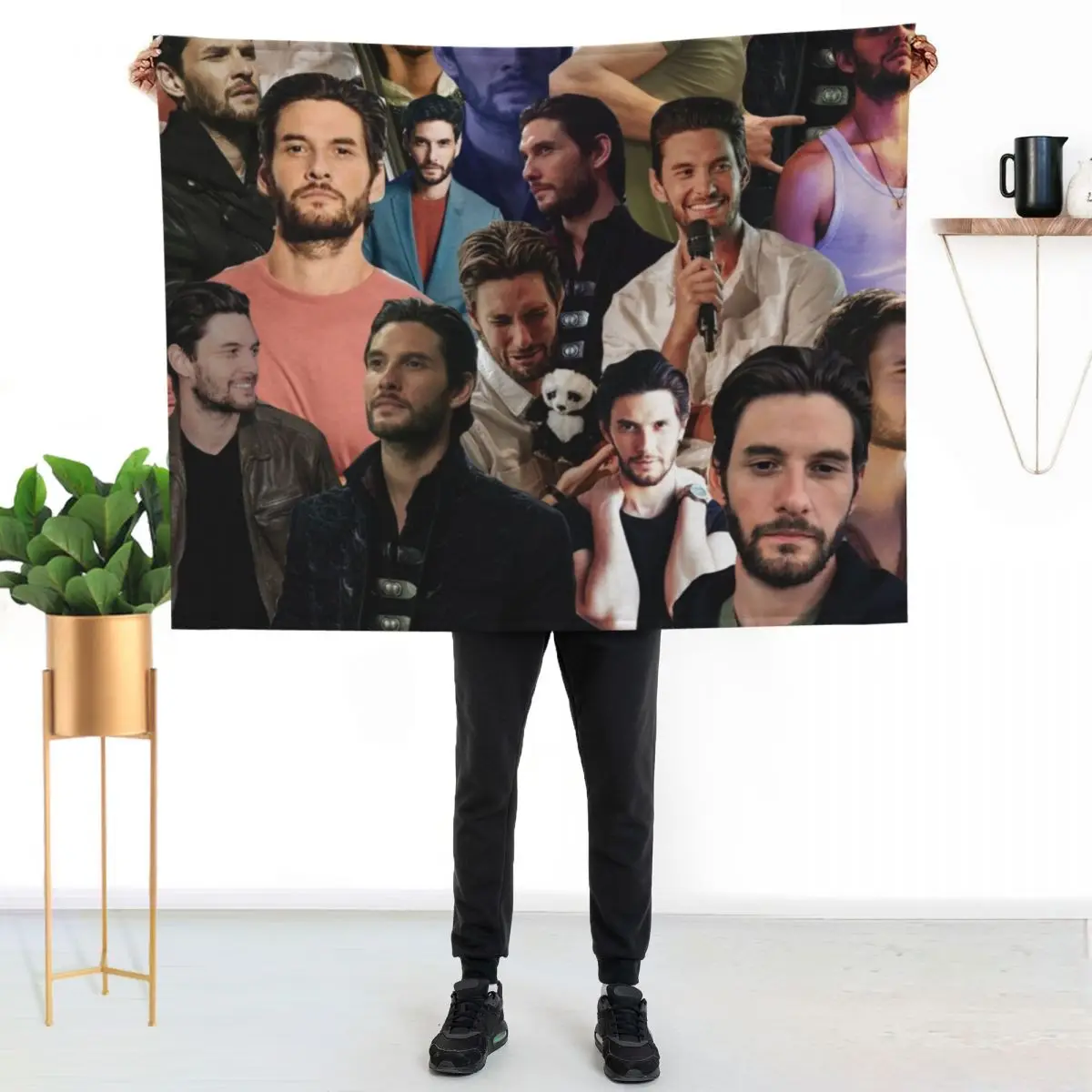 Ben Barnes Collage Throw Blanket Cute Beautifuls Sofa Throw Travel For Decorative Sofa Picnic Blankets