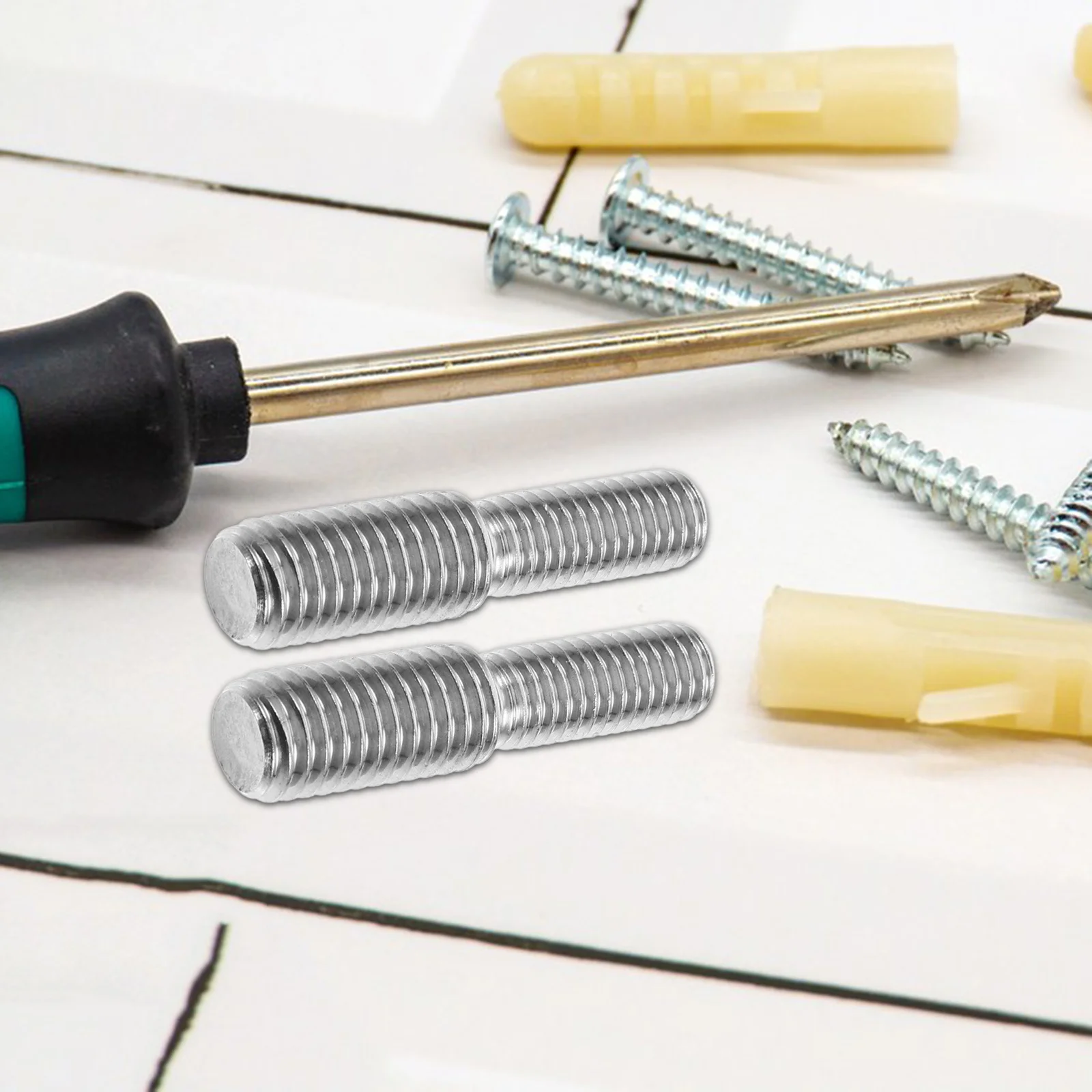 

10Pcs Stainless Steel Reducer Screws Thread Adapter M8x20 to M10x20 for Furniture Hardware Fastener Repair M8 M10 Thread Adapter