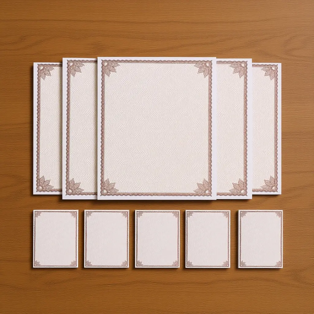 

10 шт. пустых дипломных бланков формата А4, бумага для печати и заполнения сертификатов с гладкими краями для выпускных наград и обучения