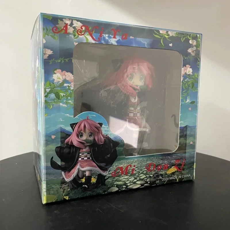 Spy Home Anya Cos Nezuko Scale Painted Figurines Anya Cos Nezuko PVC Statue Desktop Collection Models