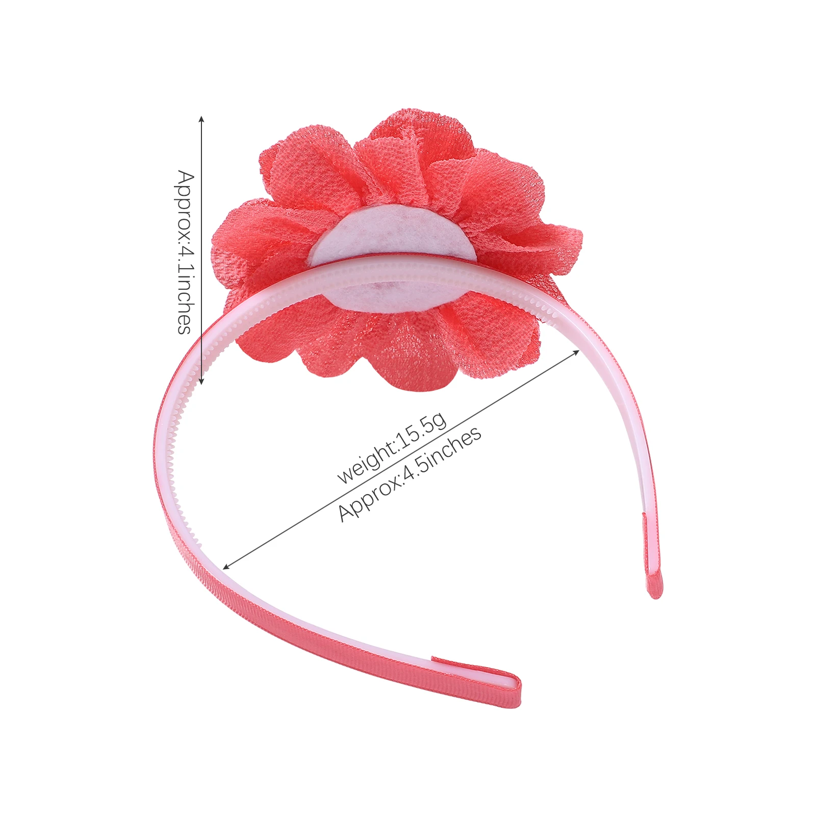 12Colors Solid Flower Hairbands For Sweet Girls Princess Ribbon Hair Hoop Headband DIY Headwear Kids Hair Accessories Hair Bands