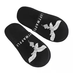 Vintage White Luftwaffe House Slippers Women Soft Memory Foam German Air Force Germany France Slip On Spa Slipper Shoes