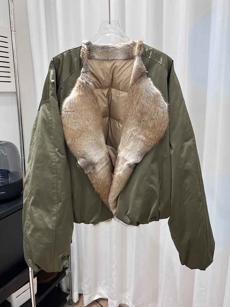سترة نسائية جديدة موضة خريف وشتاء لعام 2025 معطف فرو موسكرات طبيعي حقيقي سترة نسائية فاخرة ملابس خارجية