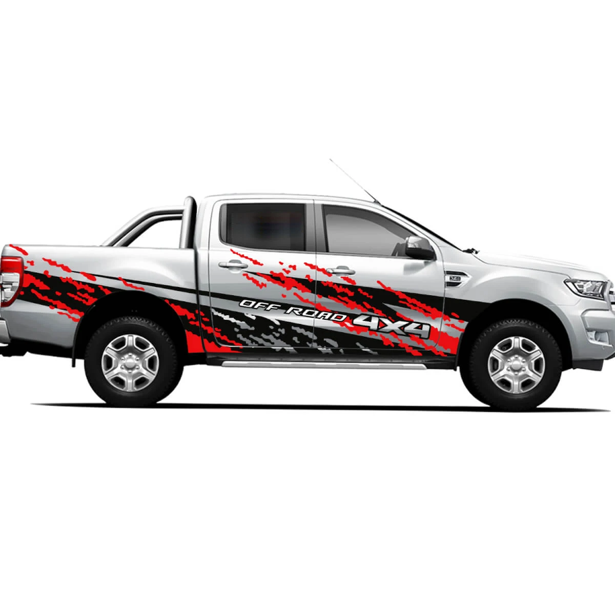 

Наклейки для боковой кровати, 4x4, графика для Ford Ranger Raptor Isuzu Dmax Nissan NAVARA, аксессуары