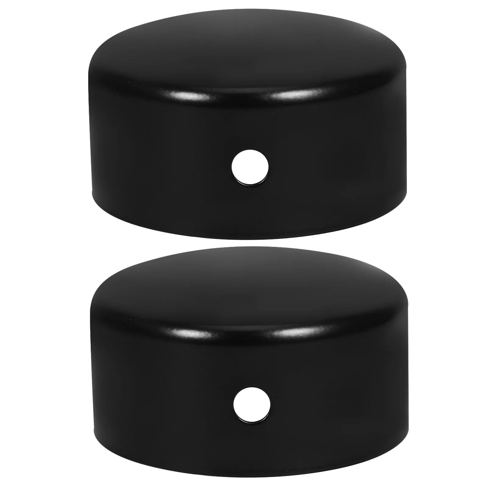 2Pcs Stainless Steel Handrail End Caps Round Protective Cover Flat Accessories for Stair Railings Column Chain Link Fence Post