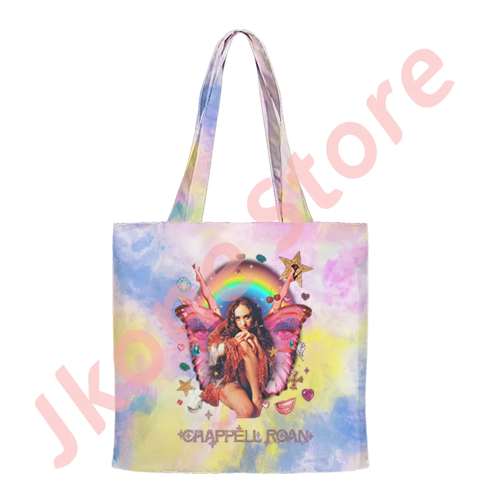 Chappell Roan Fairy Merch Tote Midwest Princess Tour Bolsos de hombro Mujeres Hombres Moda Casual Streetwear Bolsa