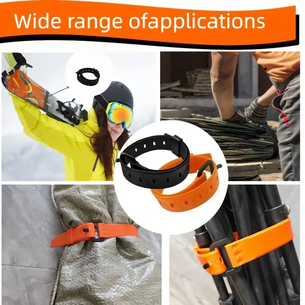 Belt Buckle Rubber Tension Strap Reusable Adjustable Luggage Bundling Strap Quick Release Tool 35/45/55cm Multifunctional Strap