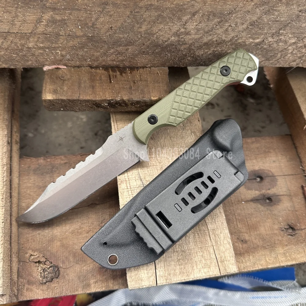 

Портативный прямой нож TOOR D2, стальное лезвие с ручкой G10, тактика выживания в дикой природе, EDC, охотничий нож, мужской подарок