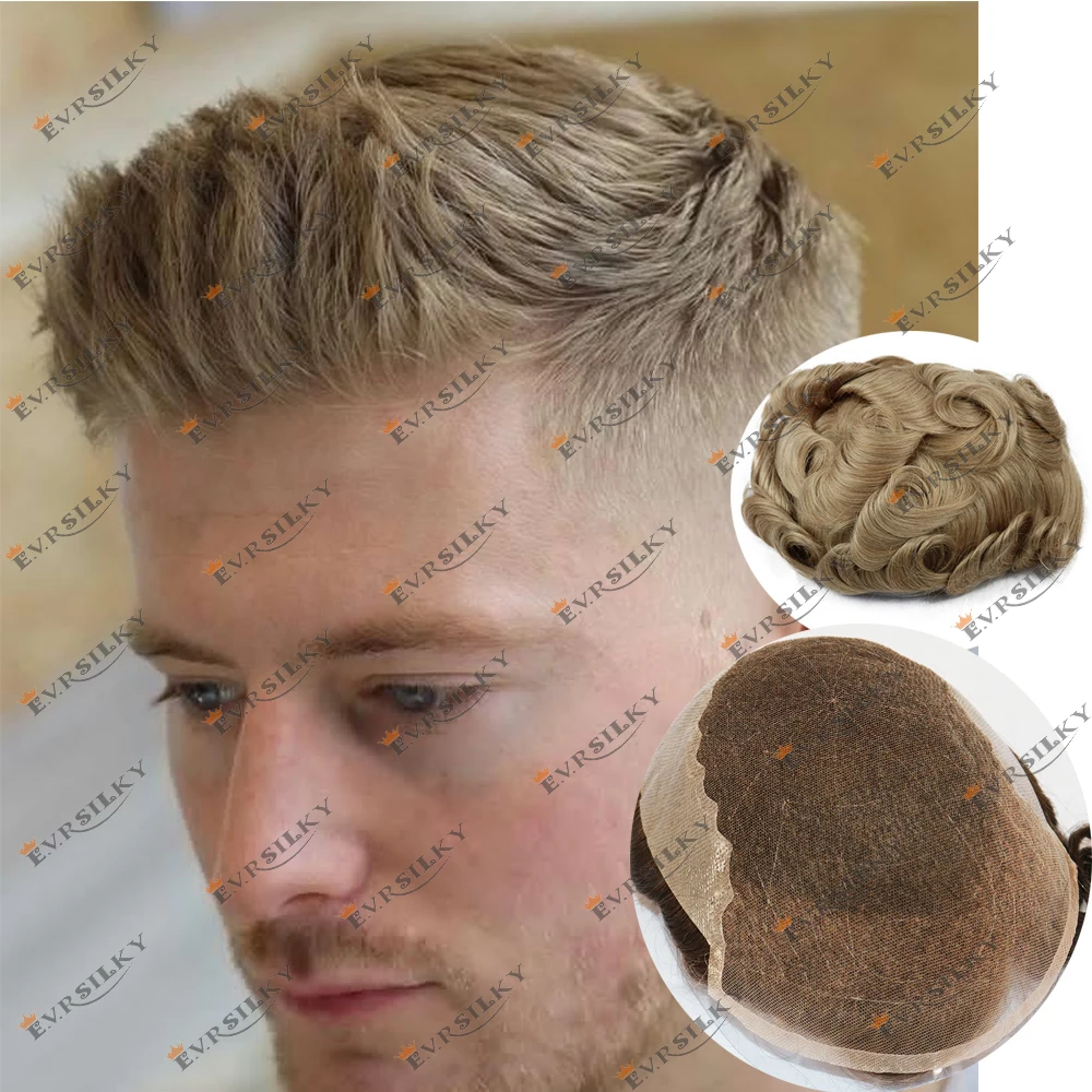 

Светло-коричневый Q6 швейцарский парик фронта шнурка мужской парик дышащий парик из человеческих волос 22R # 1B50 Серо-черные тонкие сменные протезы из искусственной кожи