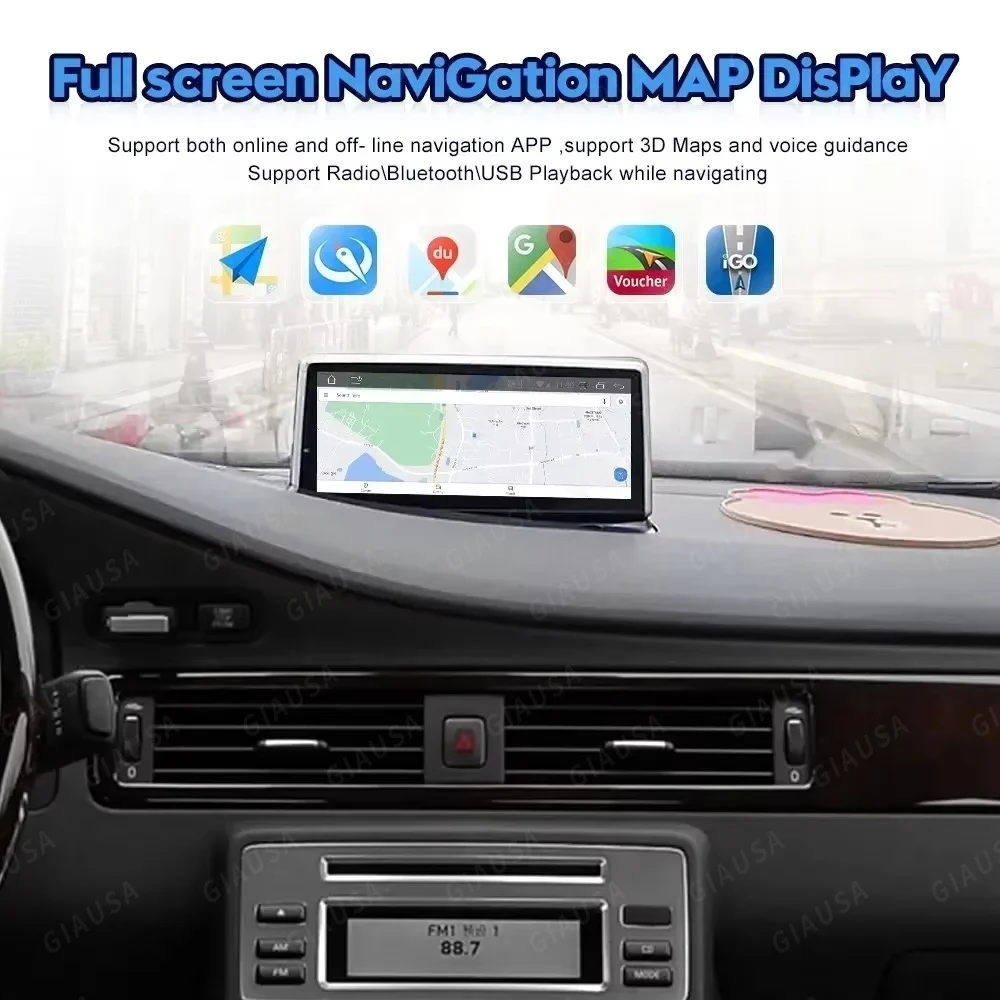 QLED screen Android 13 For Volvo S80 S80L V70 2006 -2010 Car Multimedia Video Player GPS Navigation DSP Stereo CarPlay Heat Unit