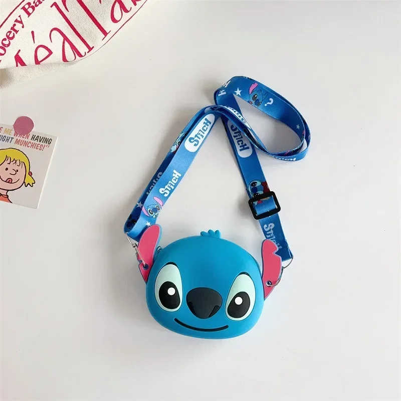 Kawaii Disney Shoulder Bag anime Mickey Minnie Donald Duck Cartoon Mini Coin Purse Silica Gel Shoulder Bag Girls Birthday Gifts