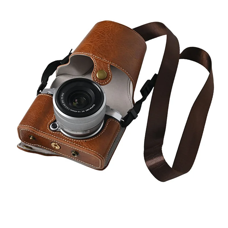 ABZZ-For Fujifilm X-M5 Synthetic Leather Camera Base Body Cover Kit Case Protector 15-45Mm F/3.5-5.6 Can Be Disassembled