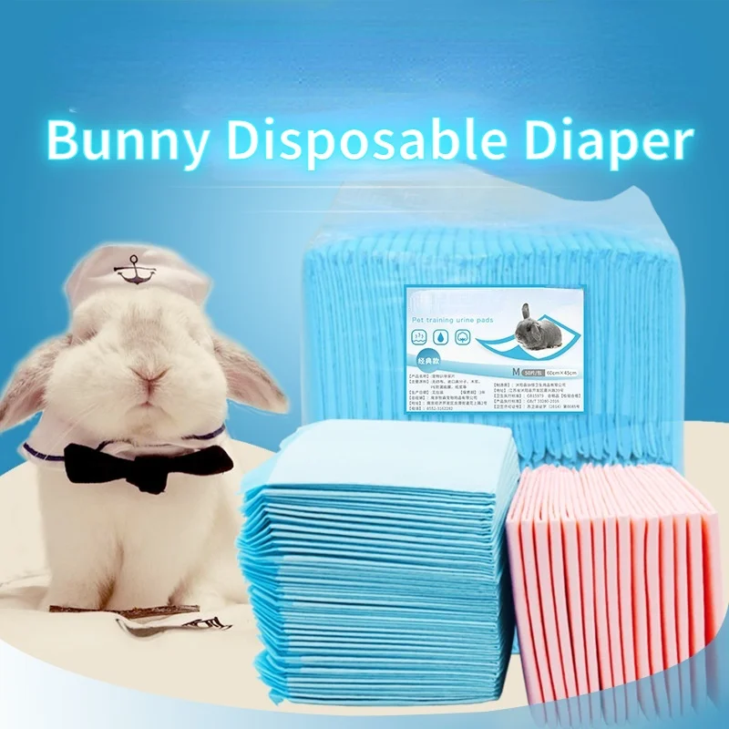 10pcs Super Absorbent Disposable Diaper For Rabbit Hamster Small Pet Healthy Urine Nappy Mat Training Pee Pads Bunny Supplies