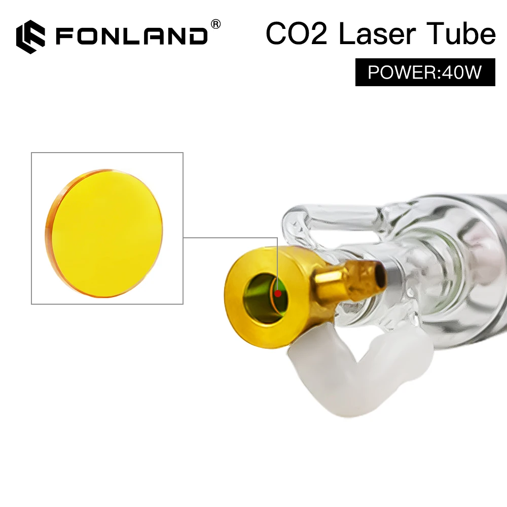 Tube laser en verre métallique, 35-45W, 720mm, 40W, lampe pour machine de découpe et gravure laser CO2