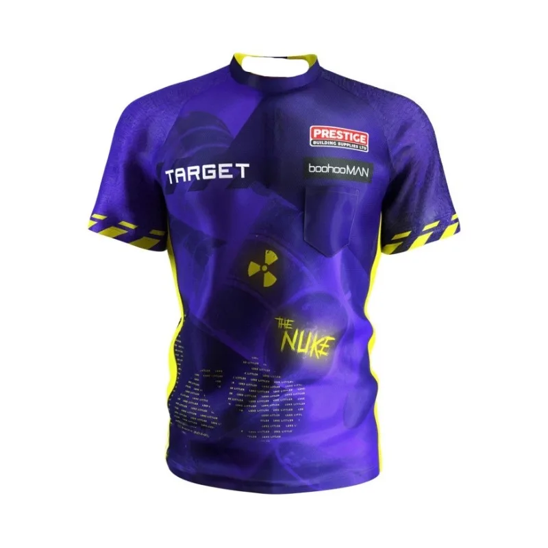 

2026 Target Luke Littler, футболка без воротника, 3d принт, осенняя спортивная футболка для отдыха, быстросохнущая мужская футболка, детская одежда, футболка