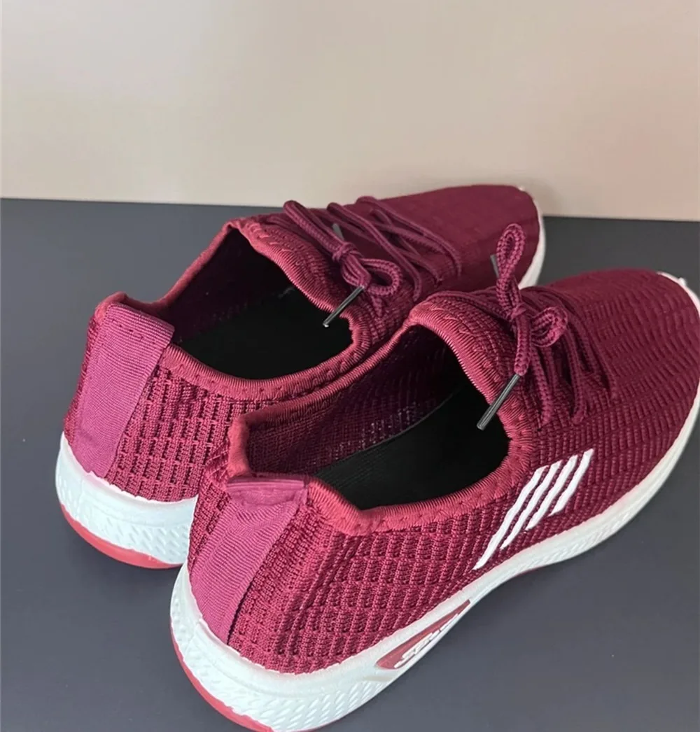 

2025 New Arrival Lightweight Breathable Cotton Fabric Flat Sneakers with Elastic Band for Women's Running #SpringEssentials