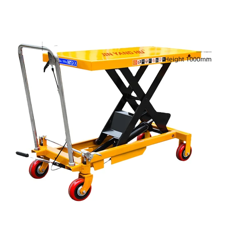 

Dynamic Electric Mobile Small Lift Machine New Hydraulic Lifting Platform Truck Work Plate Trolley for Home Use Retail Metal