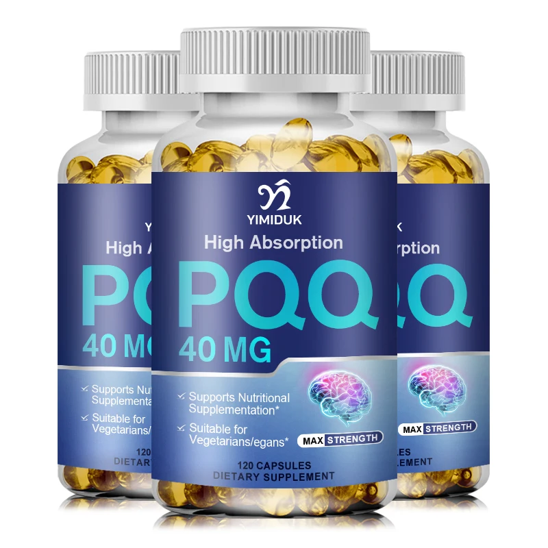 PQQ Capsules 40mg, Mitochondrial Support, Helps Energy Boost, Supports Heart Health, Cognitive Function