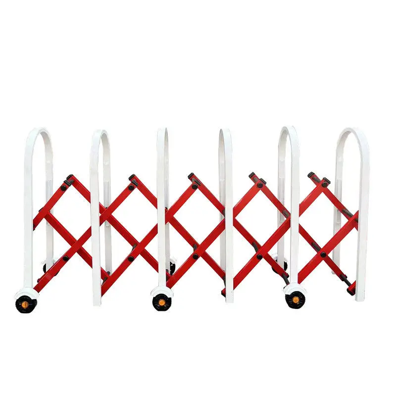 Stainless steel telescopic fence movable road railing