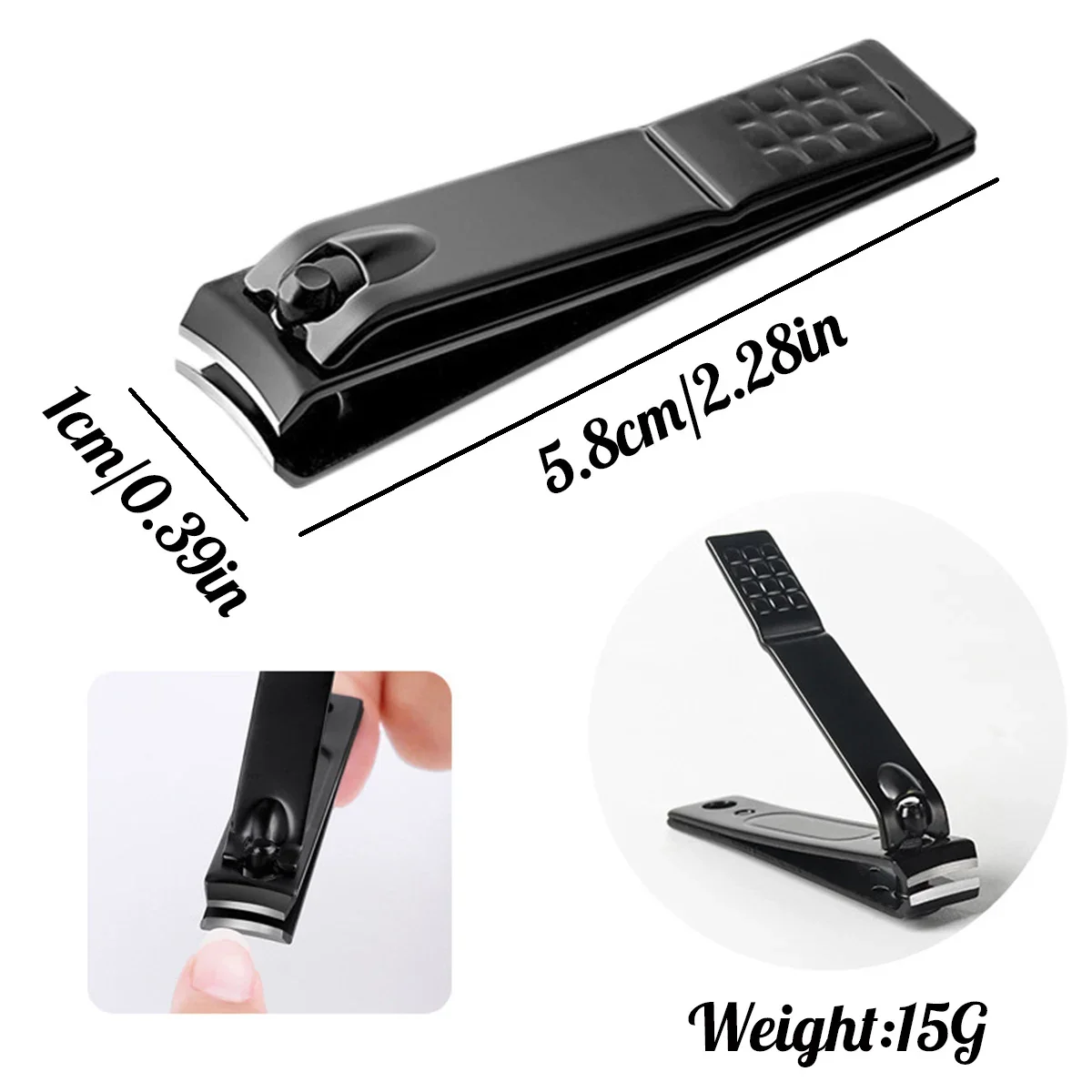 4 szt./zestaw Obcinaczki do paznokci ze stali nierdzewnej, zapobiegające rozpryskiwaniu, narzędzia do manicure, bioniczny design, trymer do paznokci, nożyczki do pedicure — zdjęcie 4