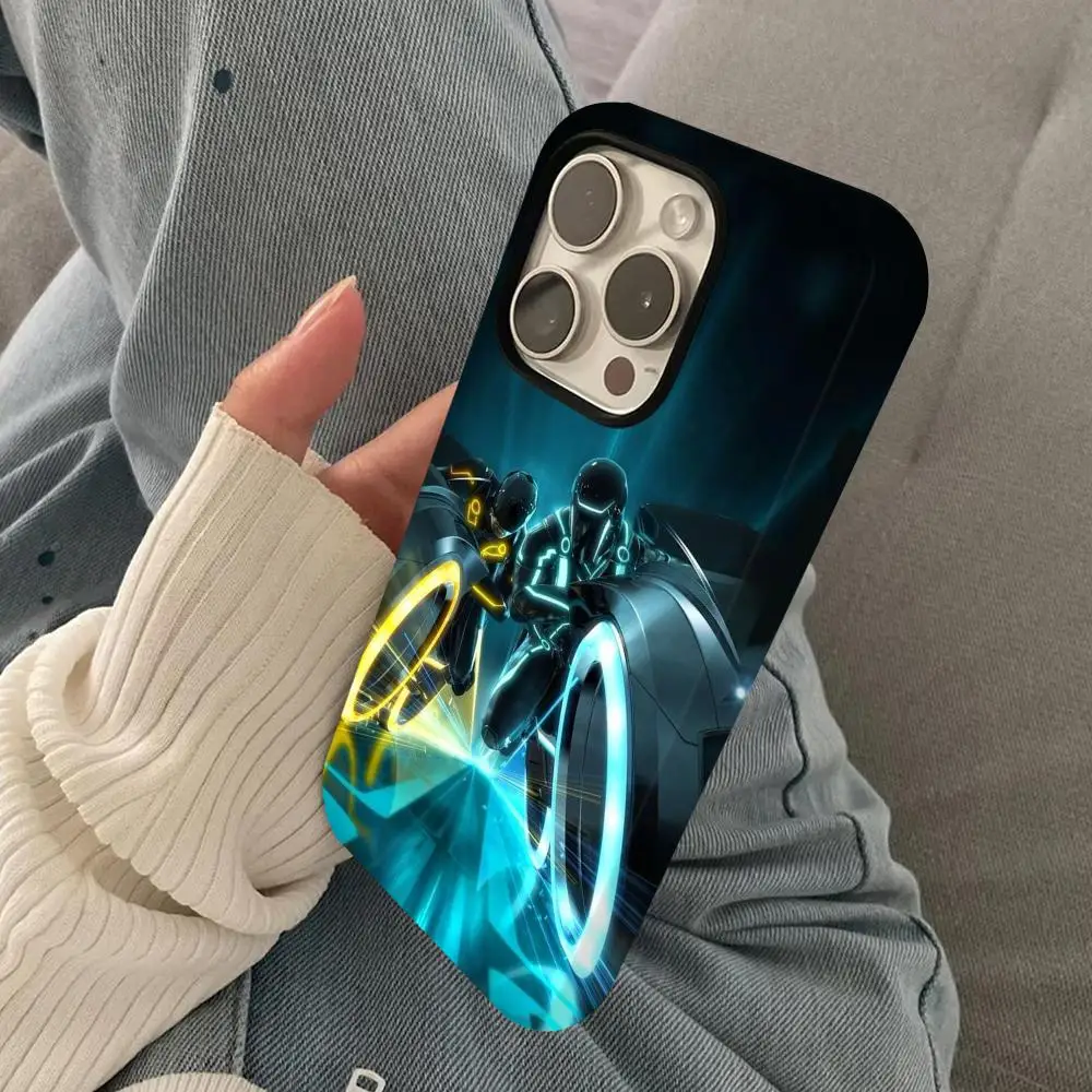 حافظة هاتف فيلم الخيال العلمي المستقبلي مزدوج الطبقات 2 في 1 حافظة لهاتف آيفون 16 15 برو ماكس 14 13 برو 12 11 plus أغطية سامسونج S #2