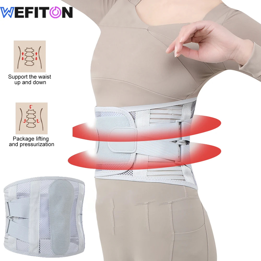 

1PC Lower Back Brace with 4 Steel Stays & Removable Lumbar Pad - Breathable,& Adjustable Support Belt for Sciatica,Men & Women