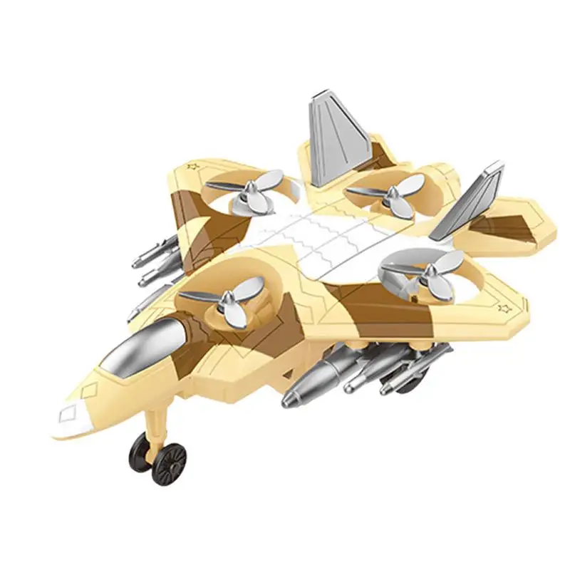 Fighter Jets Toy 360 Rotating Pull Back Toy Airplane Small Airplane Toy Aircraft Plane Models Flexible Kids Play Vehicles For