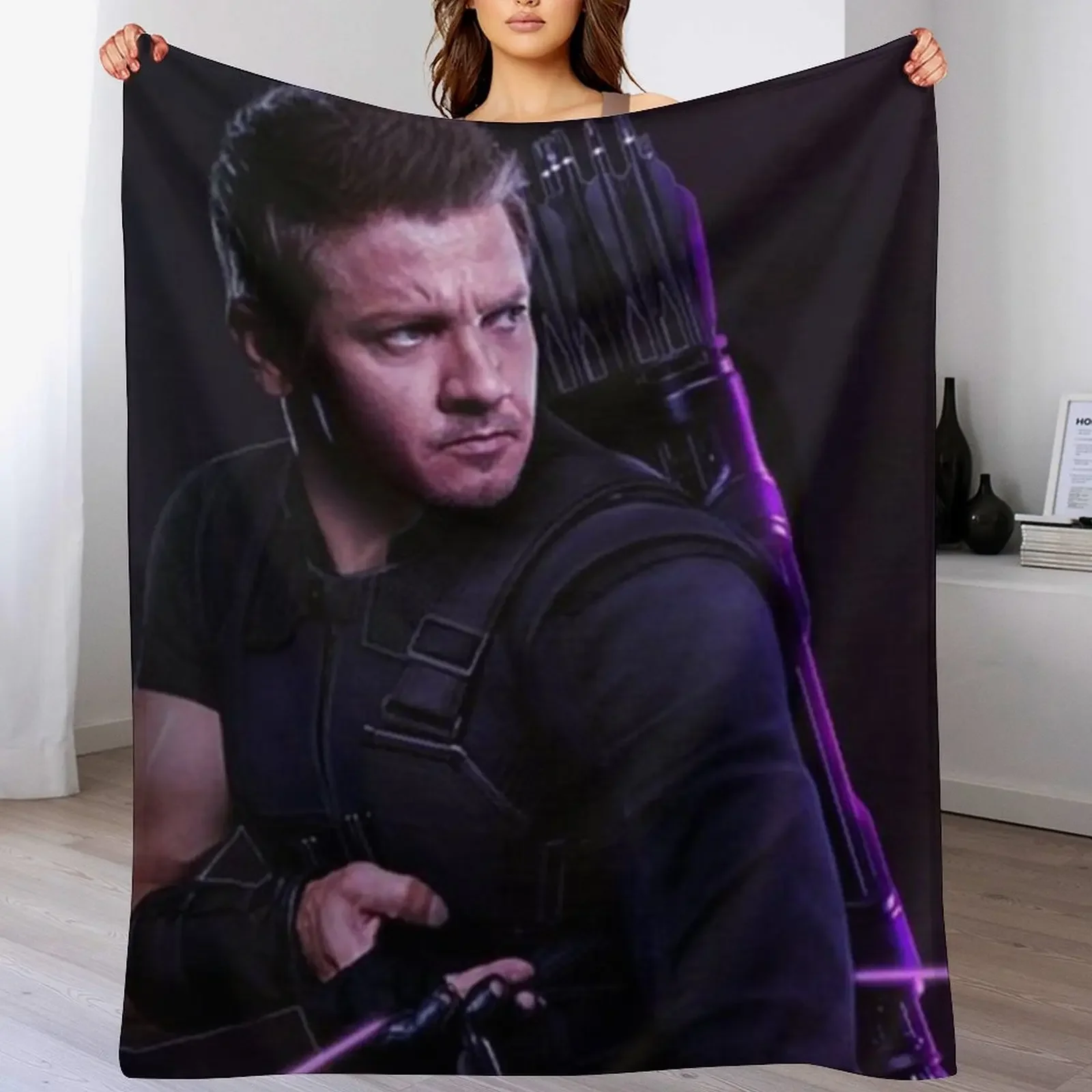 

jeremy renner Throw Blanket Picnic valentine gift ideas Blankets
