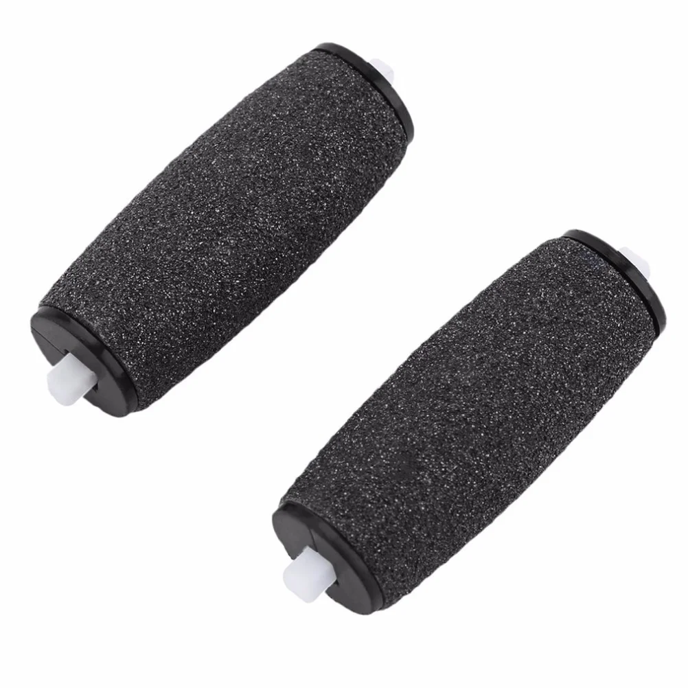 1Pair Foot Pedicure Roller Heads Replacement Durable Grinding Material Easy Install Waterproof Replacement Heads