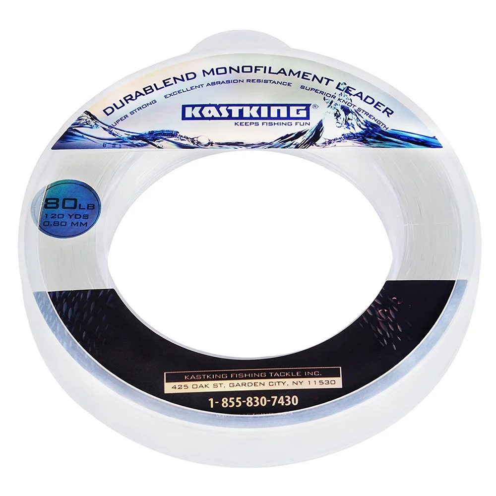 KastKing DuraBlend White Monofilament Wire Super Strong Nylon Fishing Line 20LB-200LB with Low Stretch and Memory 110M/120Yds