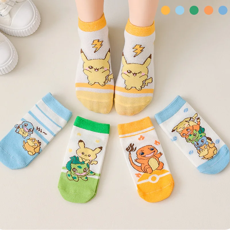 5 Pairs Pikachu Cot… - image