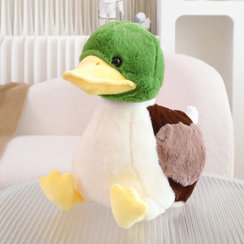 Cute Simulation Duck Plush Toy Mallard Duck And Small Yellow Duck Plush Toy Soft Stuffed Cotton For Boys And Girls  Best Gifts