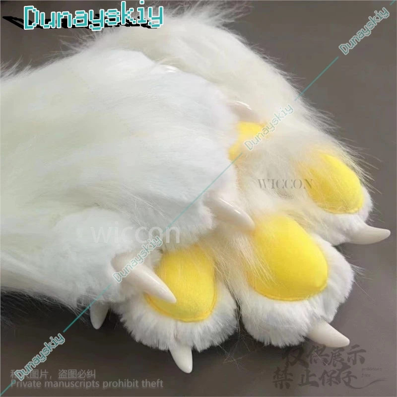 Anime Fursuit Kigurumi Cosplay Furry Claws Nails Gloves Wearable Furry Animal Paw Cos Cat Rabbit Fox Dog Props Customized