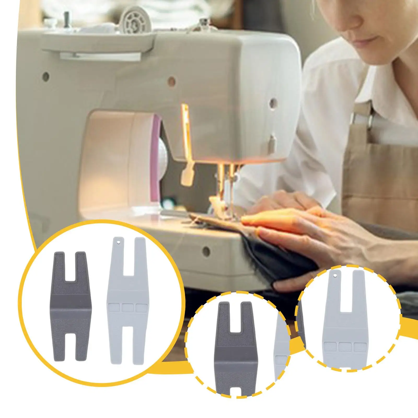 Button Clearance Plate Tool Jumper Height Balancing Sewing Machine Part for Universal Home Sewing Thick Fabrics and Crafts