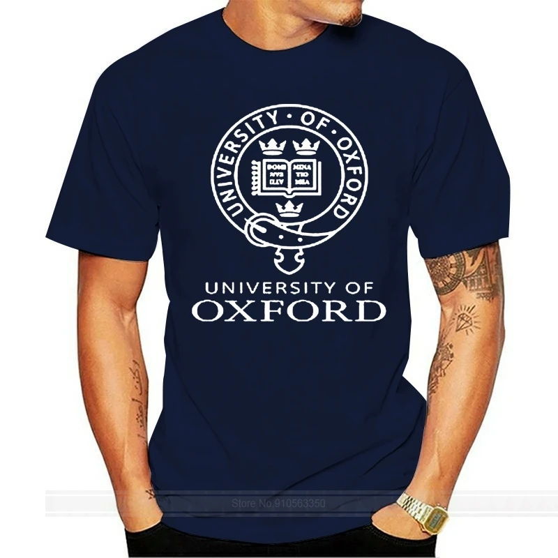 Oxford-メンズキャンパスロゴ,有名な黒のTシャツサイズsから3xl,夏のブランド