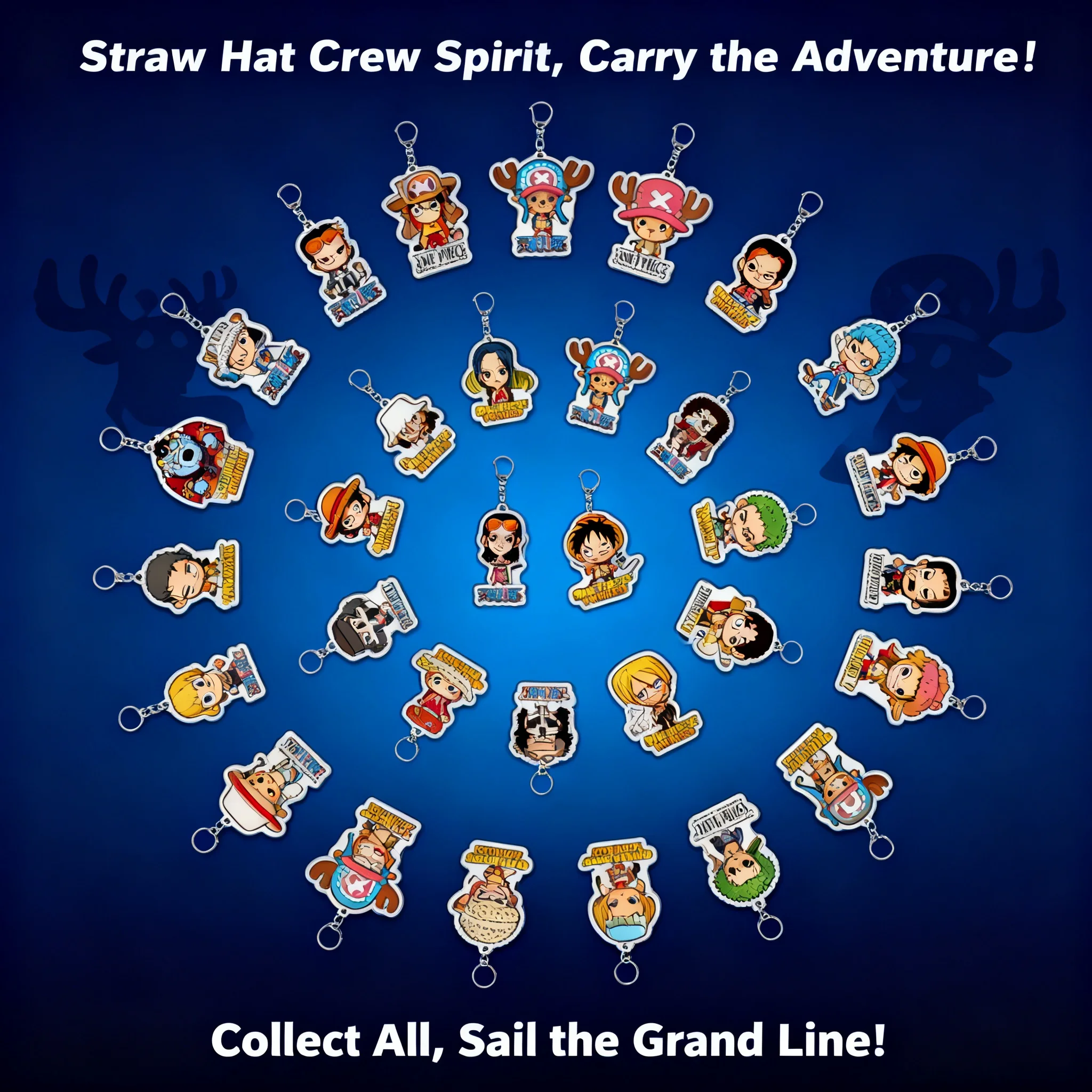 

One Piece Keychain Acrylic Luffy Monkey D Roronoa Zoro Anime Pendant Charm Accessory for Backpack Bag Gift Cosplay Collection