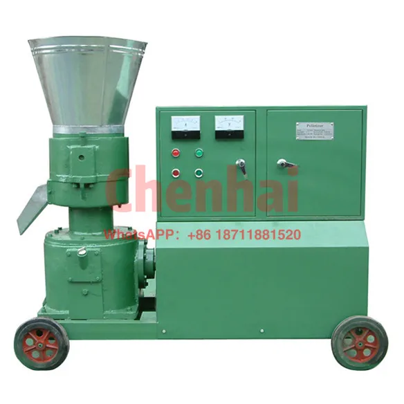 

Flat die pellet mill for feed processing machines