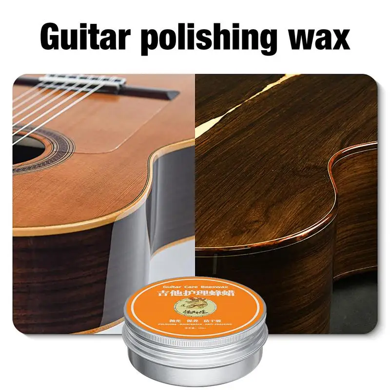 Guitar Polish Multipurpose Maintenance Beeswax Cleaning Musical Instrument Care 100ml Fingerboard Oil Guitar Care Beeswax String