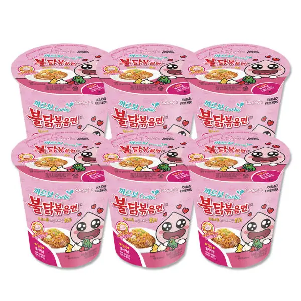 Mie Ayam goreng api Samyang Karbo 70g X6 mulut