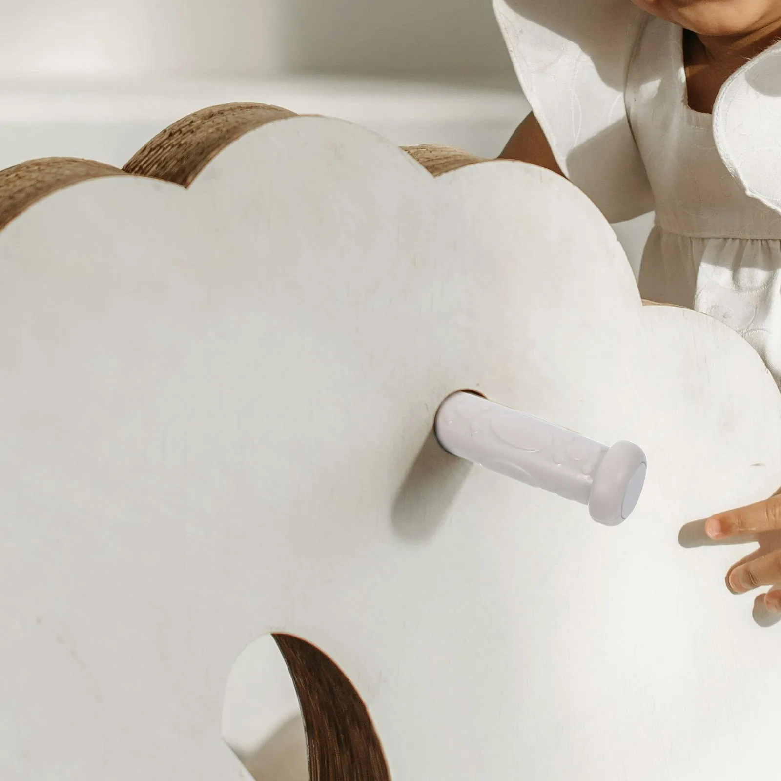 مجموعتان من مقبض حصان هزاز، مقابض بديلة بلاستيكية عالمية لملحقات الروك للأطفال الصغار، قبضة أطفال متينة #2