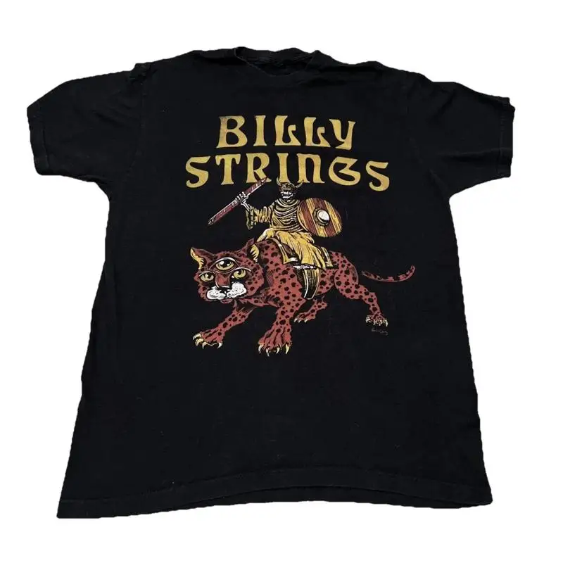 Vtg Billy Strings Tour For Fans Cotton Black All Size T Shirt BL425