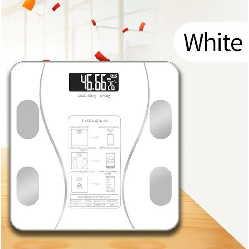 Smart Body Fat Scale Accurate Fat Rate Monitor Body Changes Home Health Detector Slimming Helper