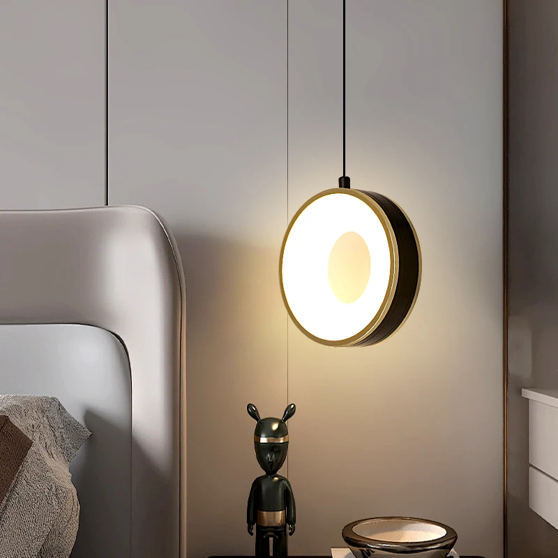 

Pearl Black Pendant Lamp Crystal LED Hanging Ceiling Black Frame Chandelier Fixture for Home Decor Bedroom Living Room Lighting