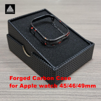 For Apple Watch Ultra 1 2 49mm Forged /3k Glossy /Matte Real Carbon Fiber Case for iWatch S7 S8 S9 S10 45 46 mm Lightweight Case