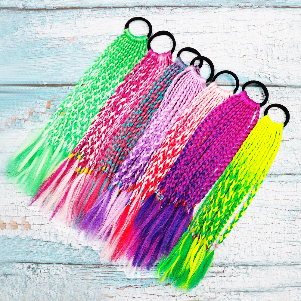 Coleteros de colores para niña, diademas de adorno para el cabello, bandas de goma, bandas para el cabello de belleza, accesorios para el cabello de