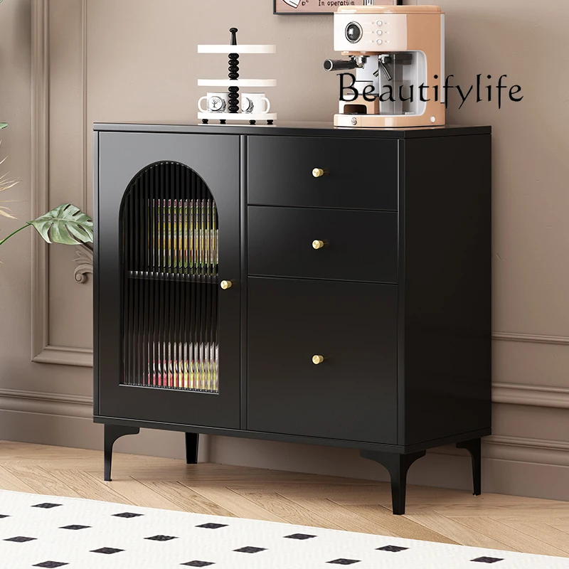 Simple Modern Storage Stone Plate Sideboard Cabinet Living Room Tea Retro Entrance Cabinet House Silent Style Cabinet