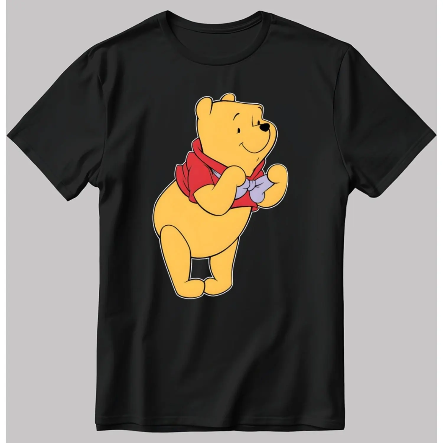 

Winnie The Pooh Graphic Printing Summer Autumn Winter Cotton Men's and Women's T-shirts Short Sleeves Luxury Outdoor Sports