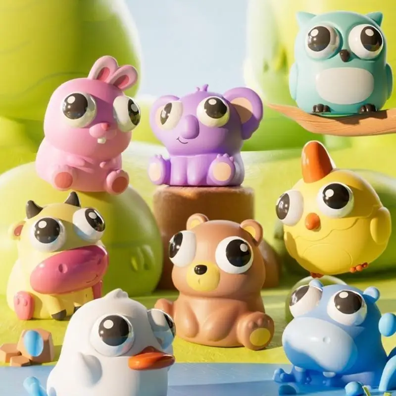 Eye Popping Carton Animal Squeeze brinquedo divertido brinquedo para o escritório do aluno p31b