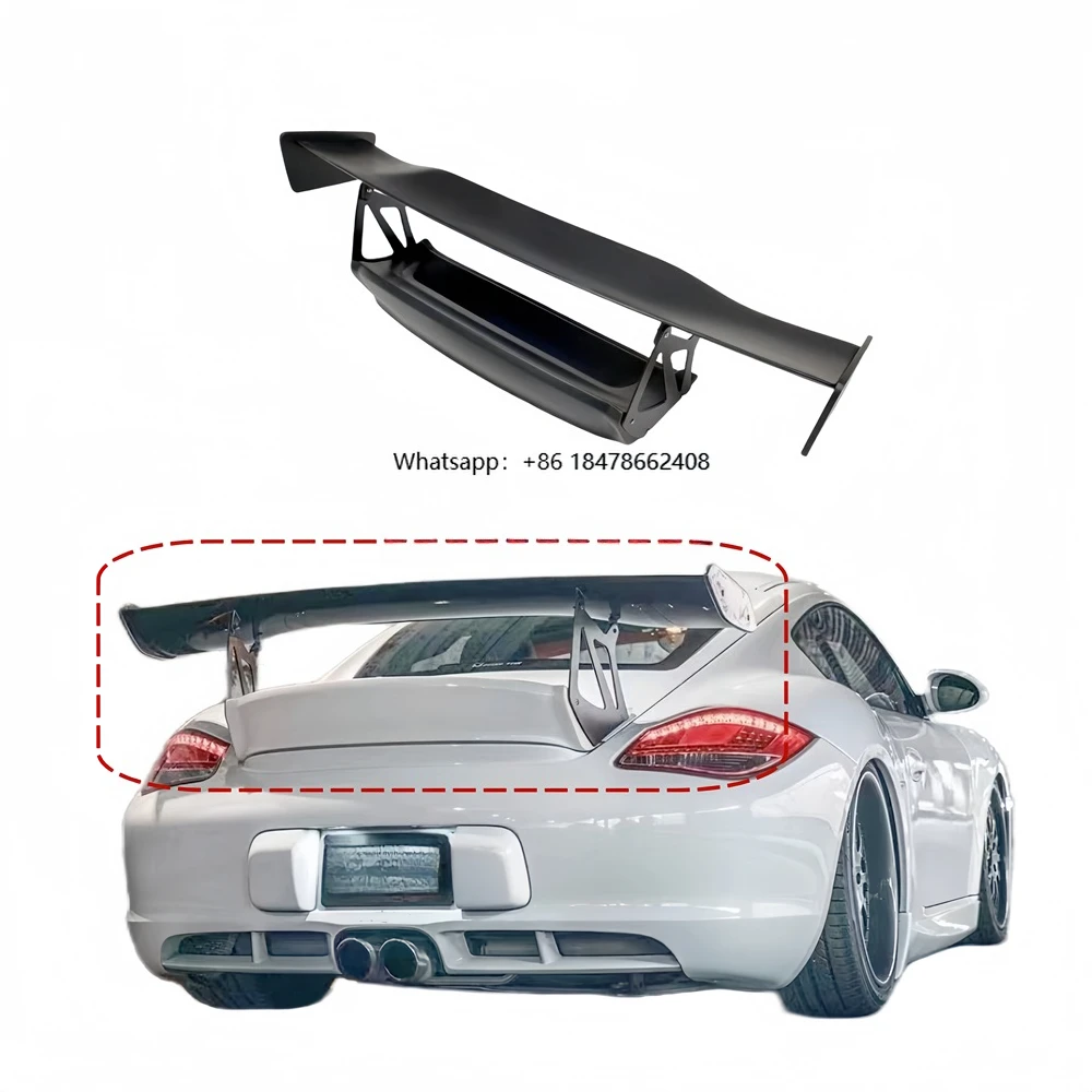 

Carbon Fiber RS Style Rear Spoiler for Cayman 987 GT Large Tail Wing Body Kit Bumper Fixed Wing