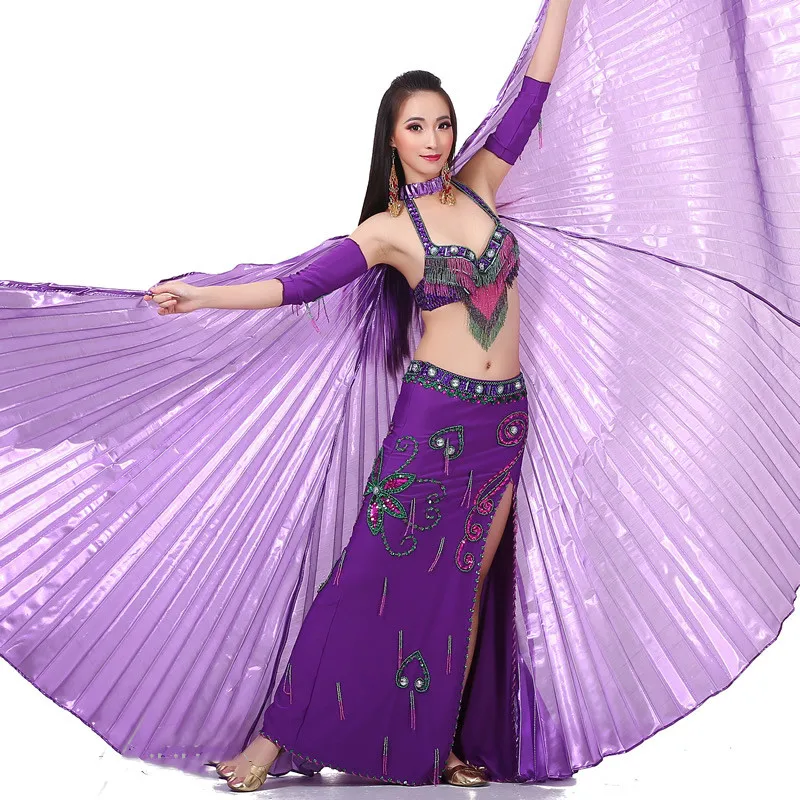 Belly Dance Isis Wings Halloween Carnival Performance Dancing Costume Angel Wings Big Size 360 Degree Egyptian Professional